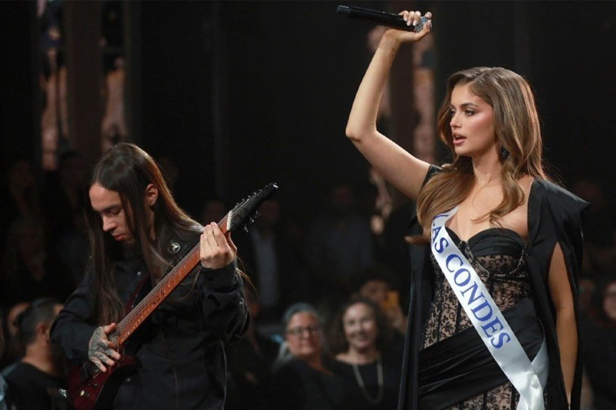 Ignacia Fernández leva death metal ao palco do Miss World 2026