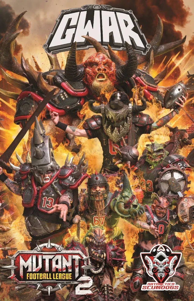 GWAR entra em Mutant Football League 2 com o time Antarctica Scumdogs